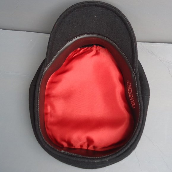Vintage Greek fisherman’s black wool blend cap.